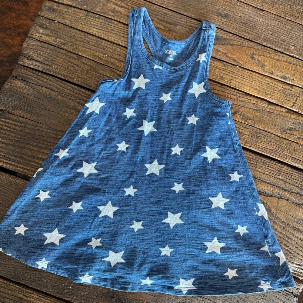 Gymboree Toddler Girls Blue Stars American Tank Dress Size 3T